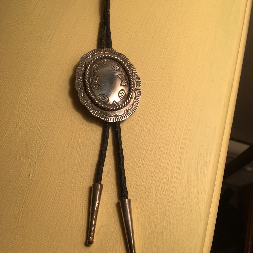 Sterling silver bolo tie